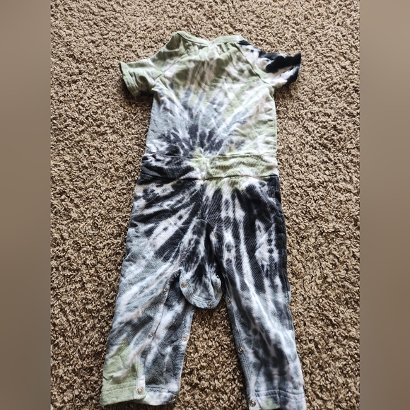 Green and blue Tye Dye Sovereign Code brand baby one piece, size 12m - Picture 2 of 4